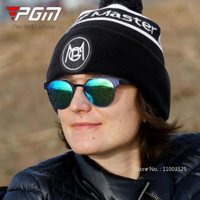 PGM 겨울 여성용 니트 레터 골프 모자