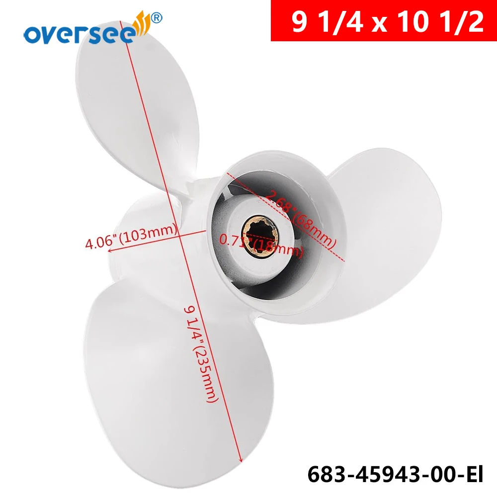 oversee-683-45943-00-el-aluminum-propeller-for-yamaha-99hp-15hp-outboard-motor-size-9-1-4x10-1-2