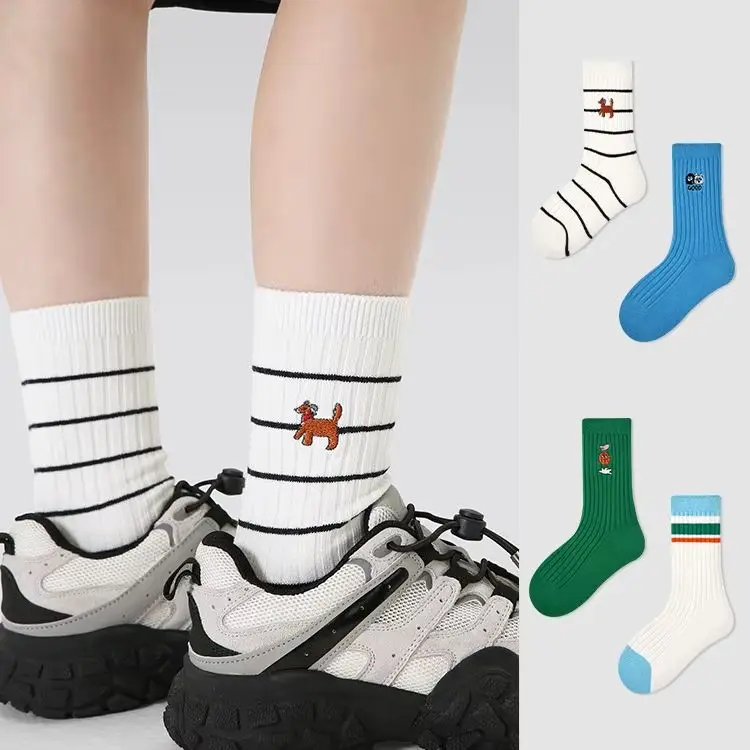 Newest Boys Girls Socks 2025 Spring Baby Cotton Socks Sport Sock  Double Needle 3-12T Children's  Socks 5