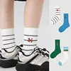 Newest Boys Girls Socks 2025 Spring Baby Cotton Socks Sport Sock  Double Needle 3-12T Children's  Socks 5