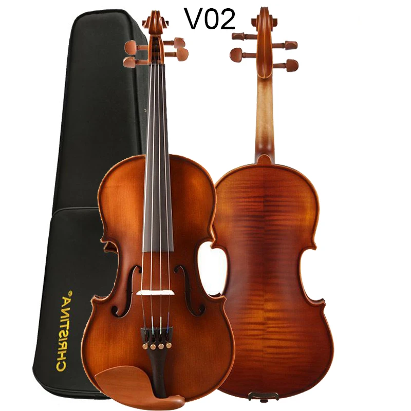 Christina V02 Violin 4/4 3/4 1/2 1/4 1/8 Matte Italian Retro