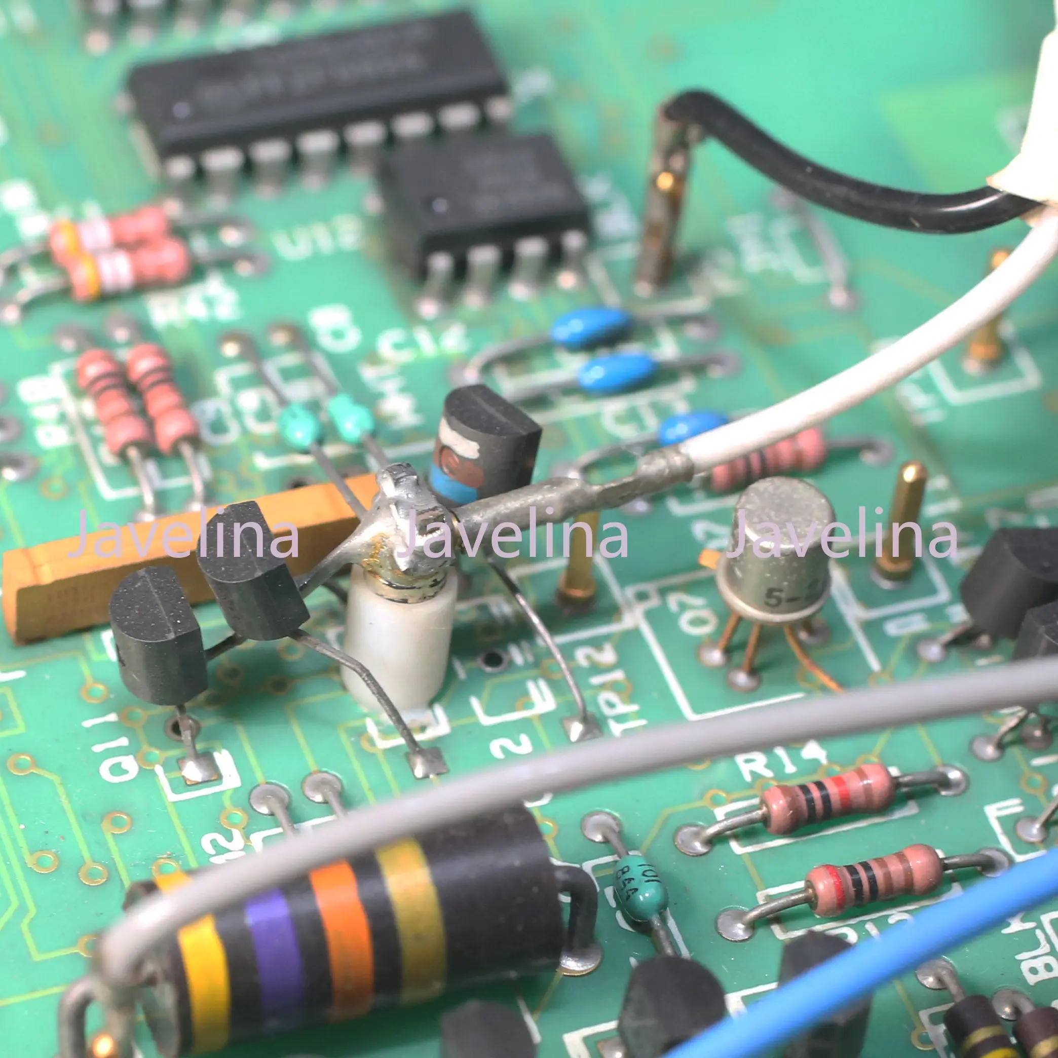 PIN100F 금도금 테플론 포크형 절연 단자 PTFE 단자 고저항 테플론 내장 단자