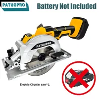 5Inch Cordless Brushless Mini Circular Saw With Rip Guide Vacuum Adapter Saw Blade Power Tool For Makita 18v Battery(No Battery) 1