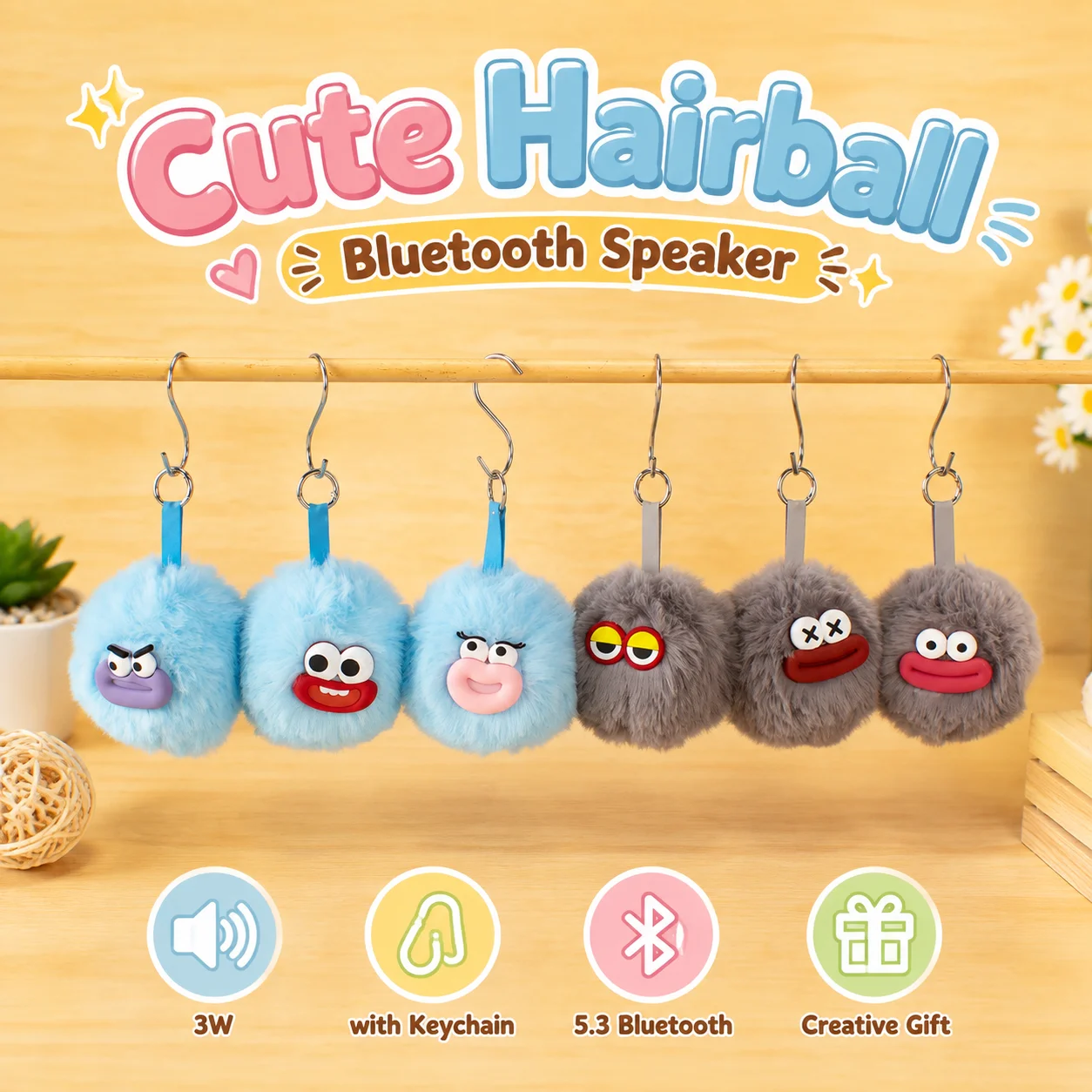 Adorable Cartoon Bluetooth Speaker - Mini Portable Speaker