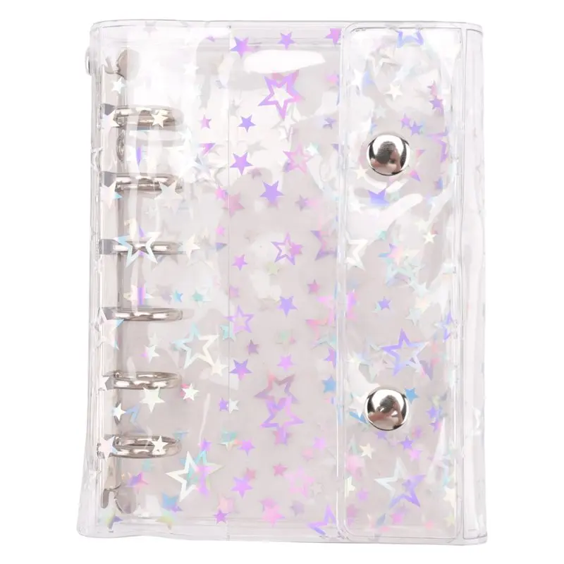 예산 바인더 커버 투명 PVC 바인더 글리터 스타 리필 가능 노트북 쉘 프로텍..