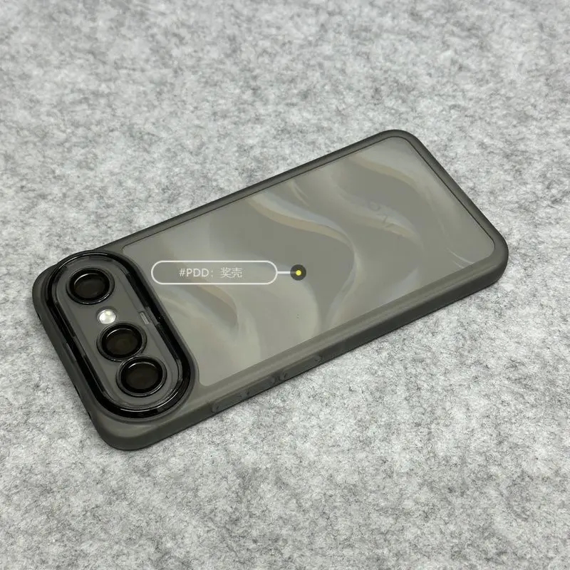 Ultra-Thin Transparent TPU Silicone Case with Lens Film Protection