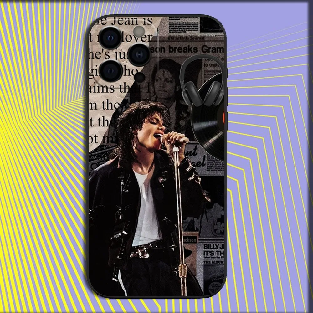 Michael Jackson Tribute Soft Black Phone Case Cover