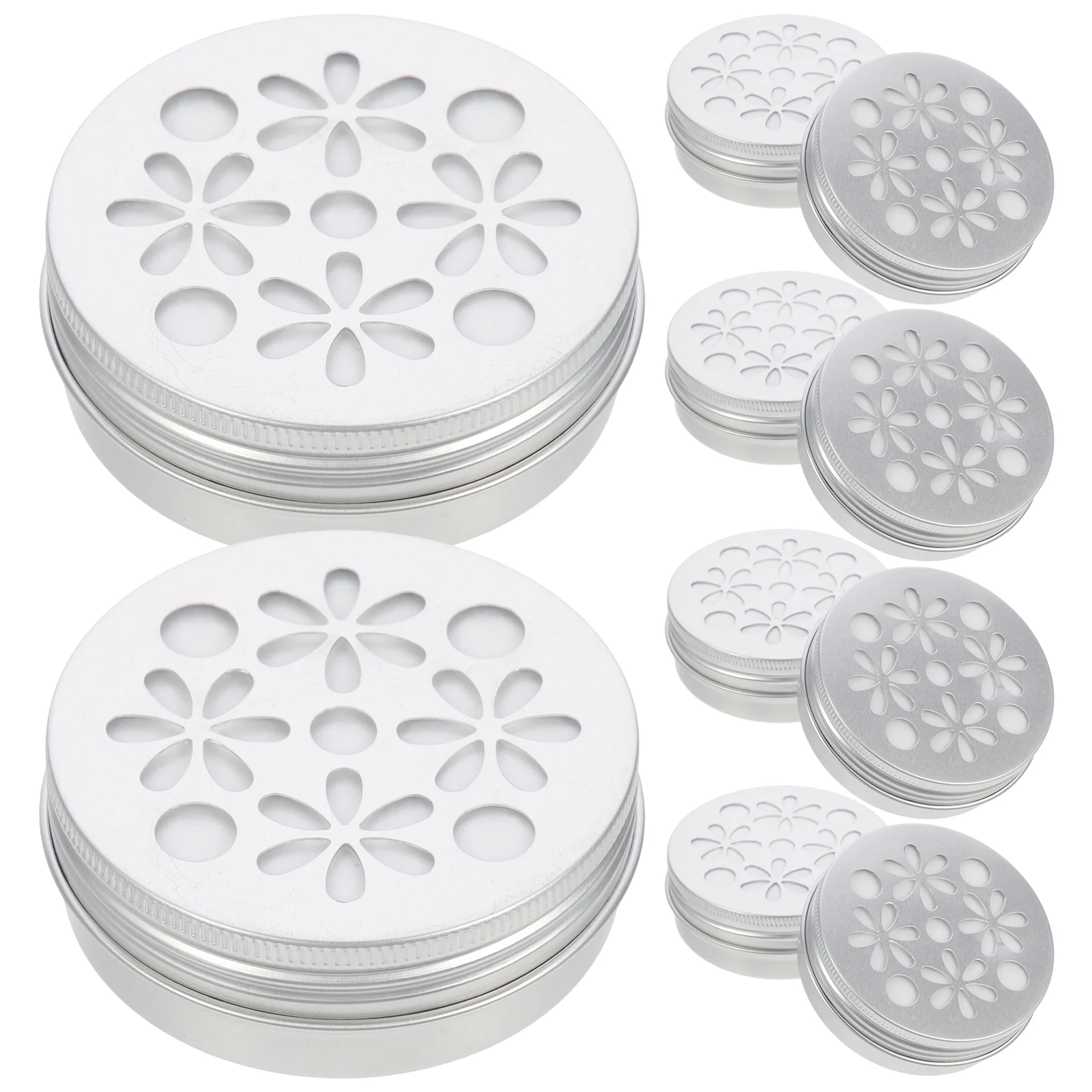 

Sewacc Aluminum Tea Lights Cups 10Pcs 60Ml Metal Tealight Tins Containers Diy Empty Scented Candle Cup Hollow Lids Holiday