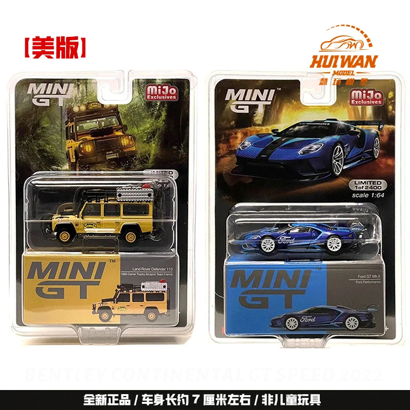 

MINIGT 1:64 Defender110 1989 Ford GT Collection Metal Die-cast Simulation Model Cars Toys