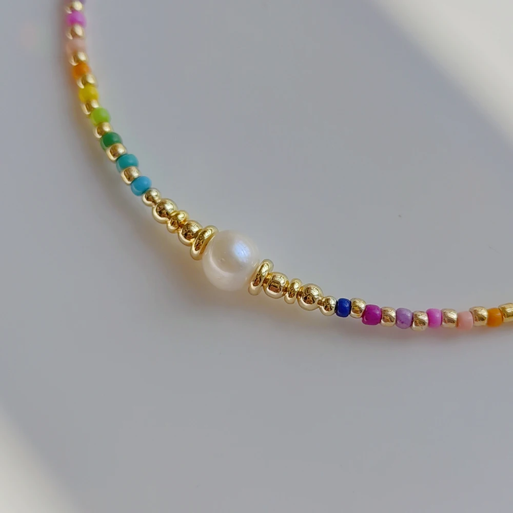 kaoyorinakami ☺︎＜❤︎ beads necklace 希少カラー Colorful Beaded Necklace for girls - Lovely Custom Gift