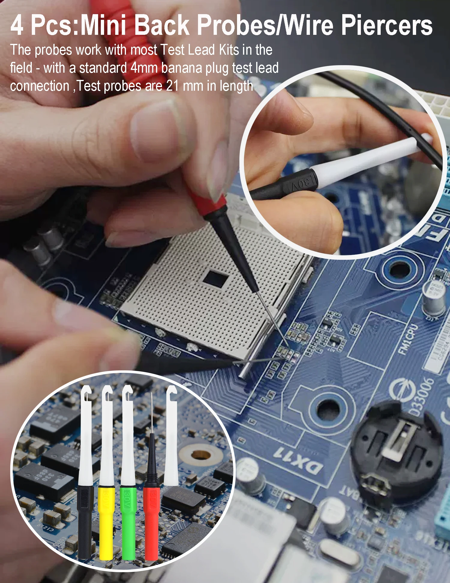 ZIBOO 804-Rückprüfspitzen-Kit, Rücksicherung, Diagnosetests, elektrische Fehlerbehebung – Detail 3