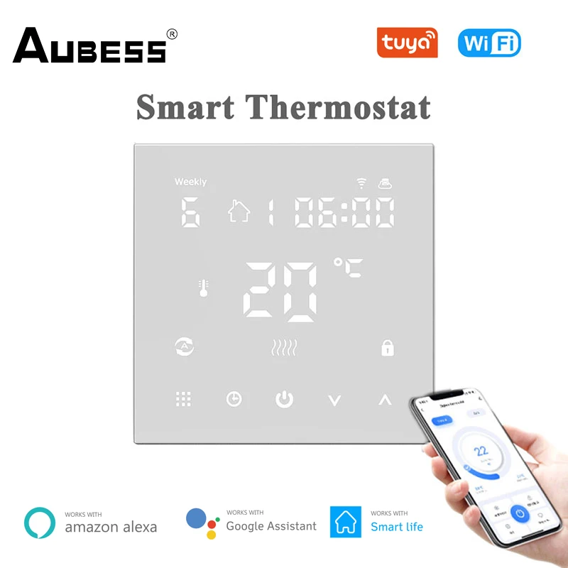 

Умный термостат Aubess, Wi-Fi, 90-240 В переменного тока