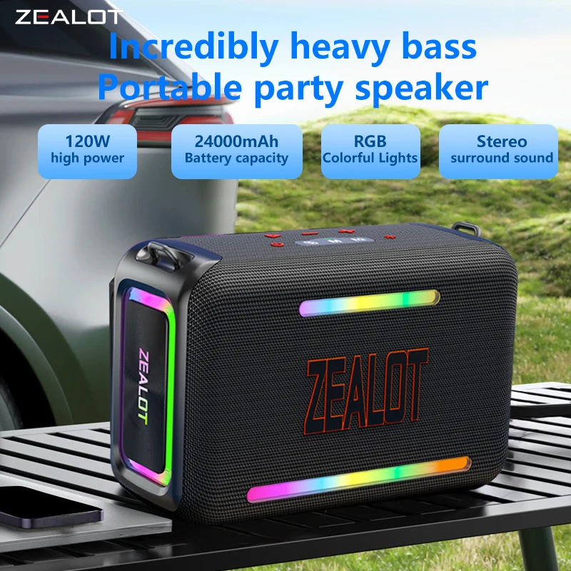 ZEALOT S95 120W Portable Bluetooth Speaker High Volume
