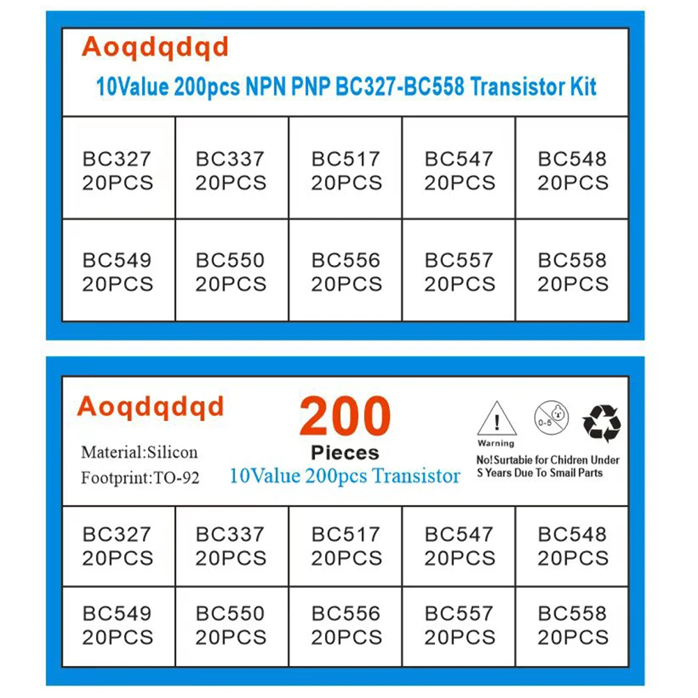 Bipolar Transistor TO92 20x PN2222A Transistoren NPN Bipolar - 40V 0,6A 300MHz TO92 Gehäuse Von CDIL Bipolartransistor TO92