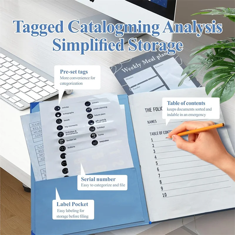 Folio Folders Pockets Document Organizer Office School