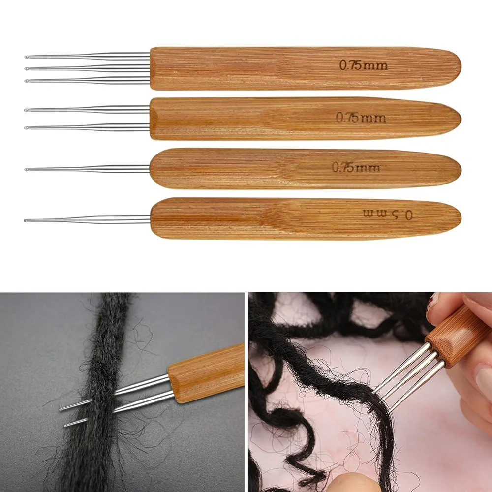 3pcs/set Dreadlock Crochet Hook Tool Braid Hair Dreadlocks Needle Weaving for Craft DIY Braids Tools |