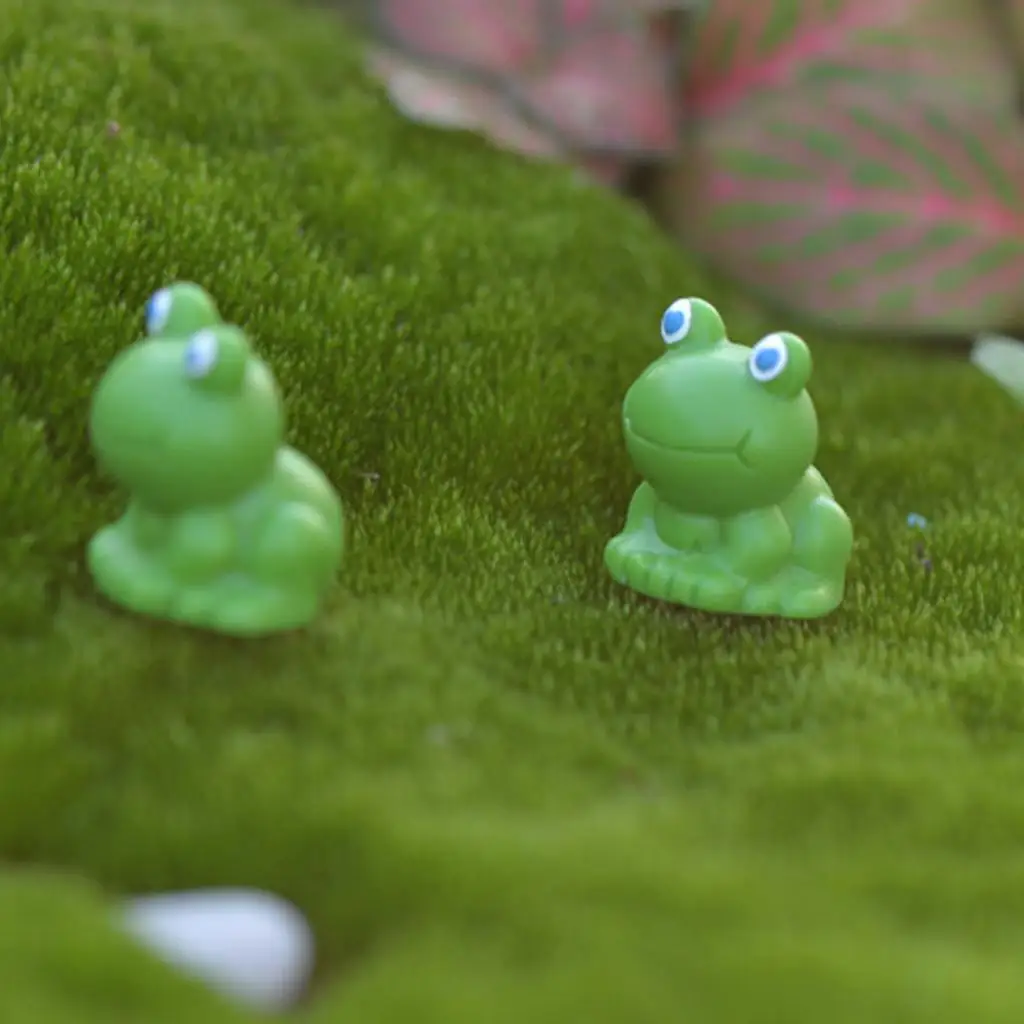 10X Miniature Fairy Garden Micro Landscape Mini Dollhouse Bonsai Decor Frog Mini Animals Miniature Fairy Garden Home
