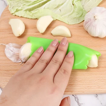 ซิลิโคนกระเทียม Peeler ปฏิบัติกระเทียม Roller Stripper ลอกผักผลไม้เครื่องมือความคิดสร้างสรรค์สำหรับครัวเรือน Gadgets ครัวเครื่องมือ 2