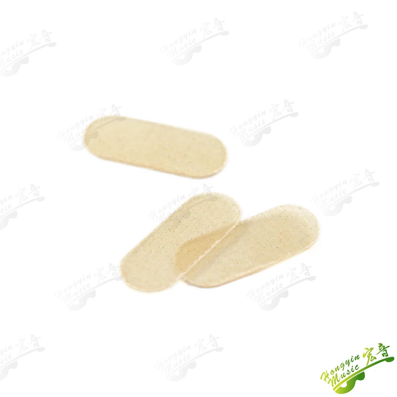 Set of 5 Leather Violin Bridge Protective Pads - Durable Sheepskin Design