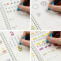 Sank French Magic Practice Copybook Magic Book Reusable Learn Letter Numbers Drawing Math Writing Children Calligraphy Free Gift 2