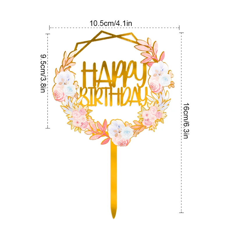 Happy Birthday Love Cake Topper Acrylic Sheets For Cricut Birthday Party  Decoration Supplies KD1 From Santi, $0.24