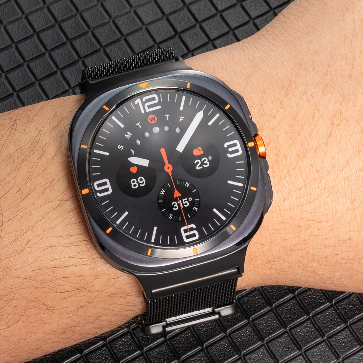 Premium Stainless Steel Milanese Loop Strap with Parachute Buckle