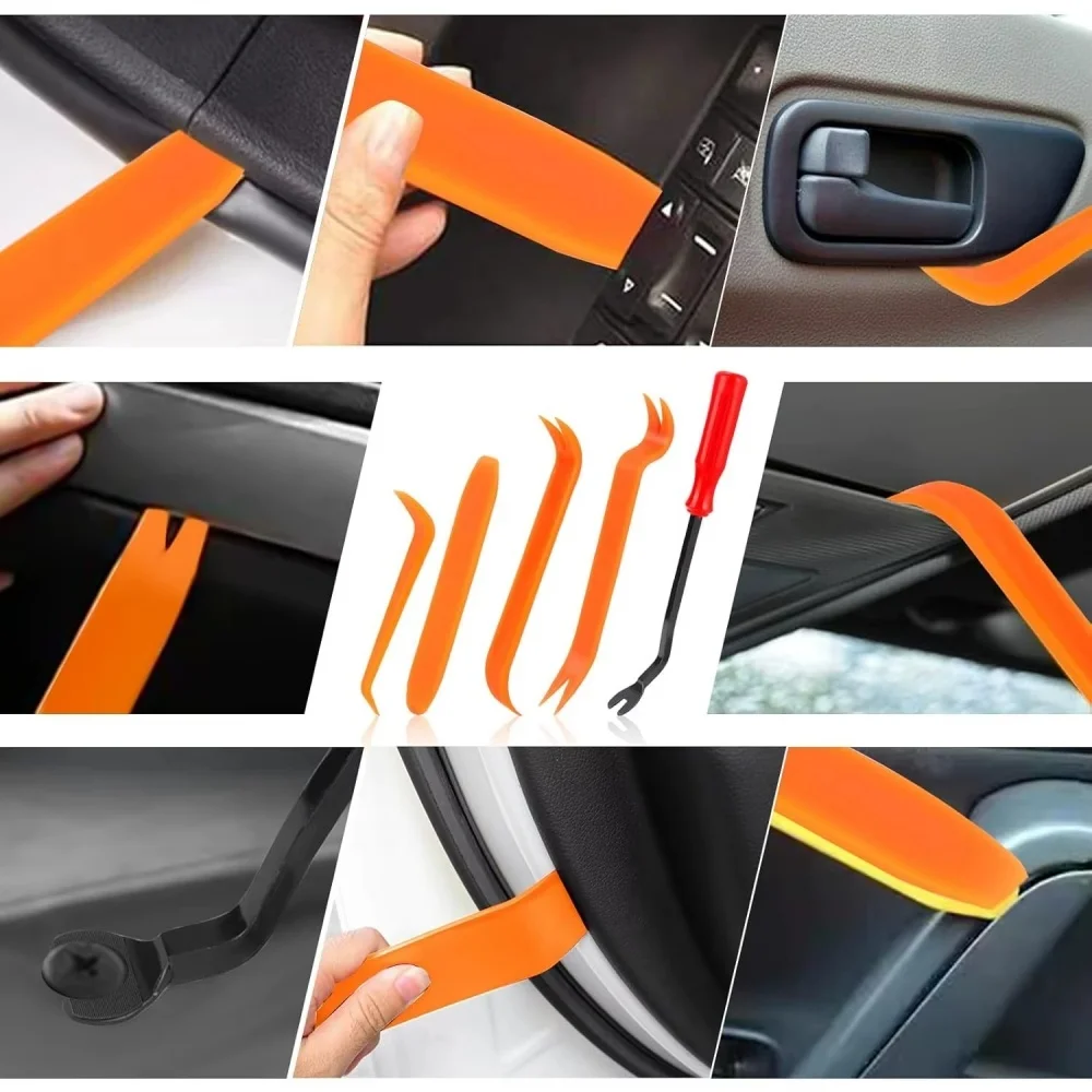 Auto Fastener Clip Mixed Car Body Push Retainer Pin Rivet Bumper Door Trim Panel Fastener Kit Car Clips Box or Bag Packag 100Pcs