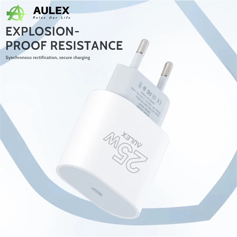 25W USB-C Fast Charger Adapter with PD Quick Charging Technology