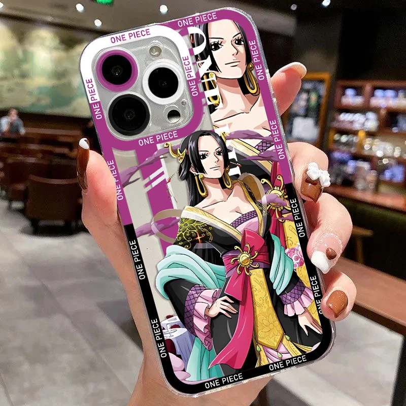 thumbnail image 1 of Cool O-One P-Pieces Luffys funda de teléfono para iPhone 16 15 14 13 12 11 Mini Pro Max X XR XSMax 7 8 Plus SE20 cubierta transparente, 1 of 5