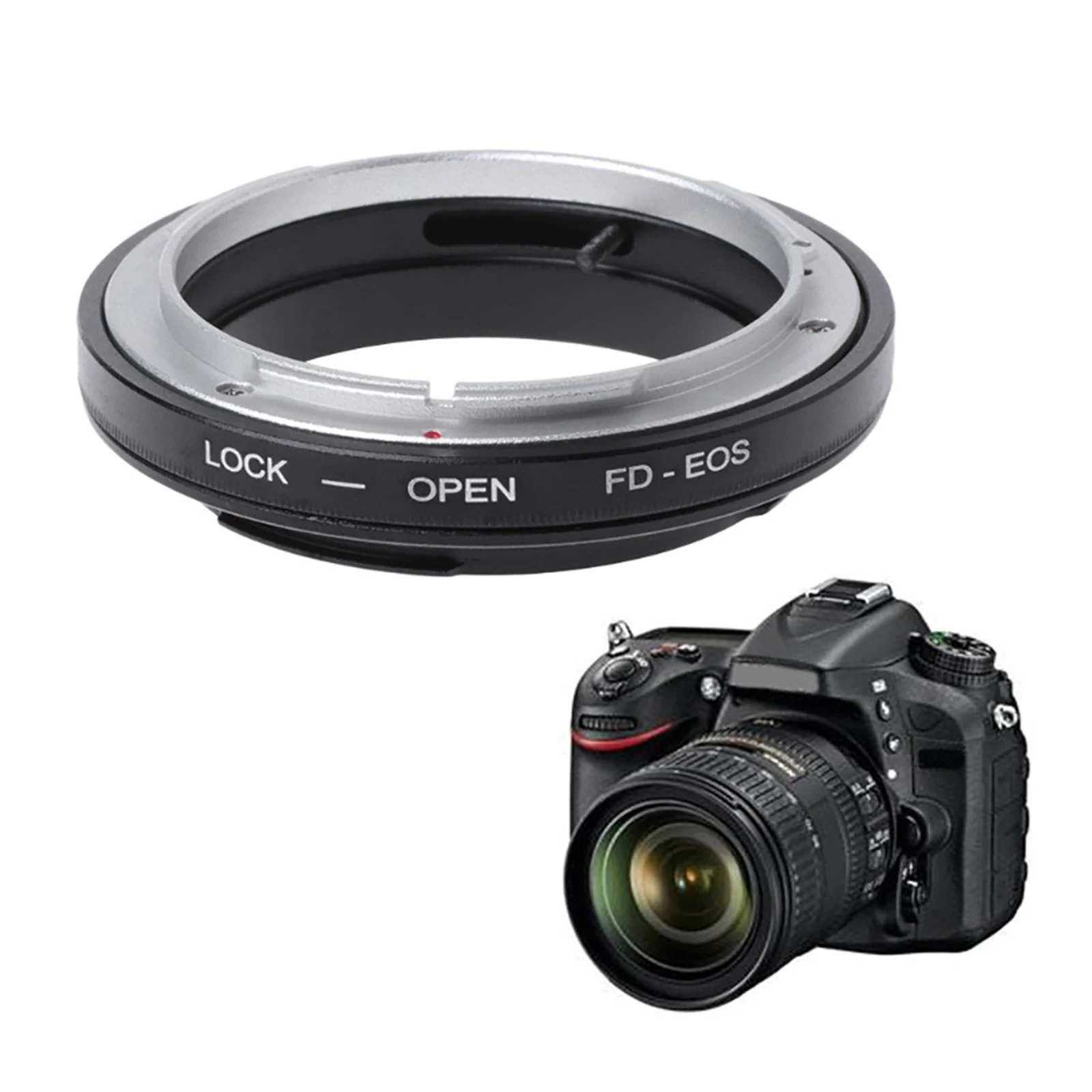 

Адаптер-кольцо для крепления объектива фотоаппарата Canon FD к EF