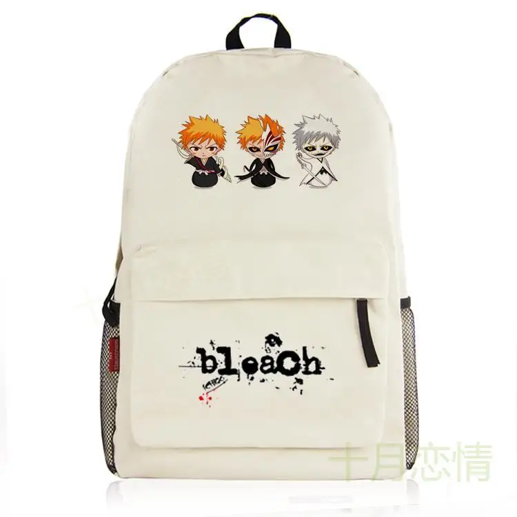 BLEACH Ichigo Kurosaki Doppelter Schulterrucksack Anime Cartoon Stilvolle einfache Schüler-Schultasche für Jungen und Mädchen Geburtstagsgeschenk – Detail 9
