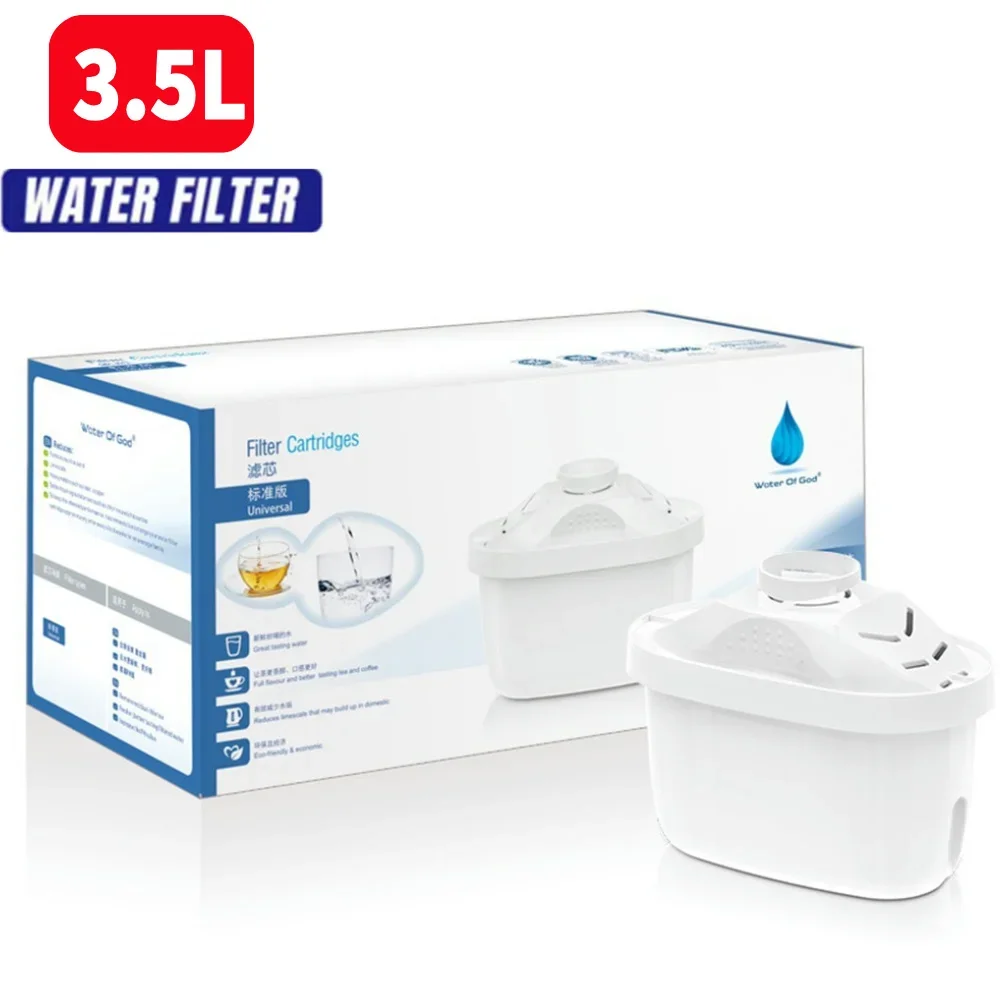 Replacement Water Filters Jug Cartridges Water Pitcher Multiple Filtering Refills Filter Cartridges Activated Carbon Filter