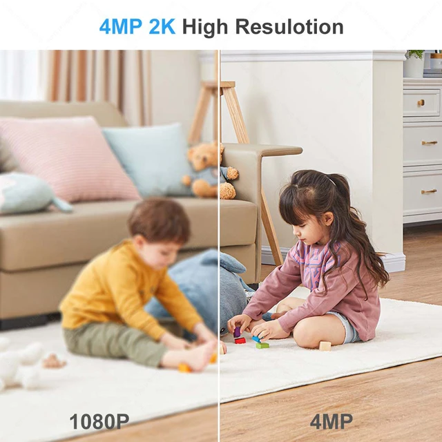 Tuya 4MP Bullet Security Camera 2.4G/5G WiFi 2K Outdoor Video Cameras SmartLife Mini CCTV Surveillance Camera Alexa Google Home 4