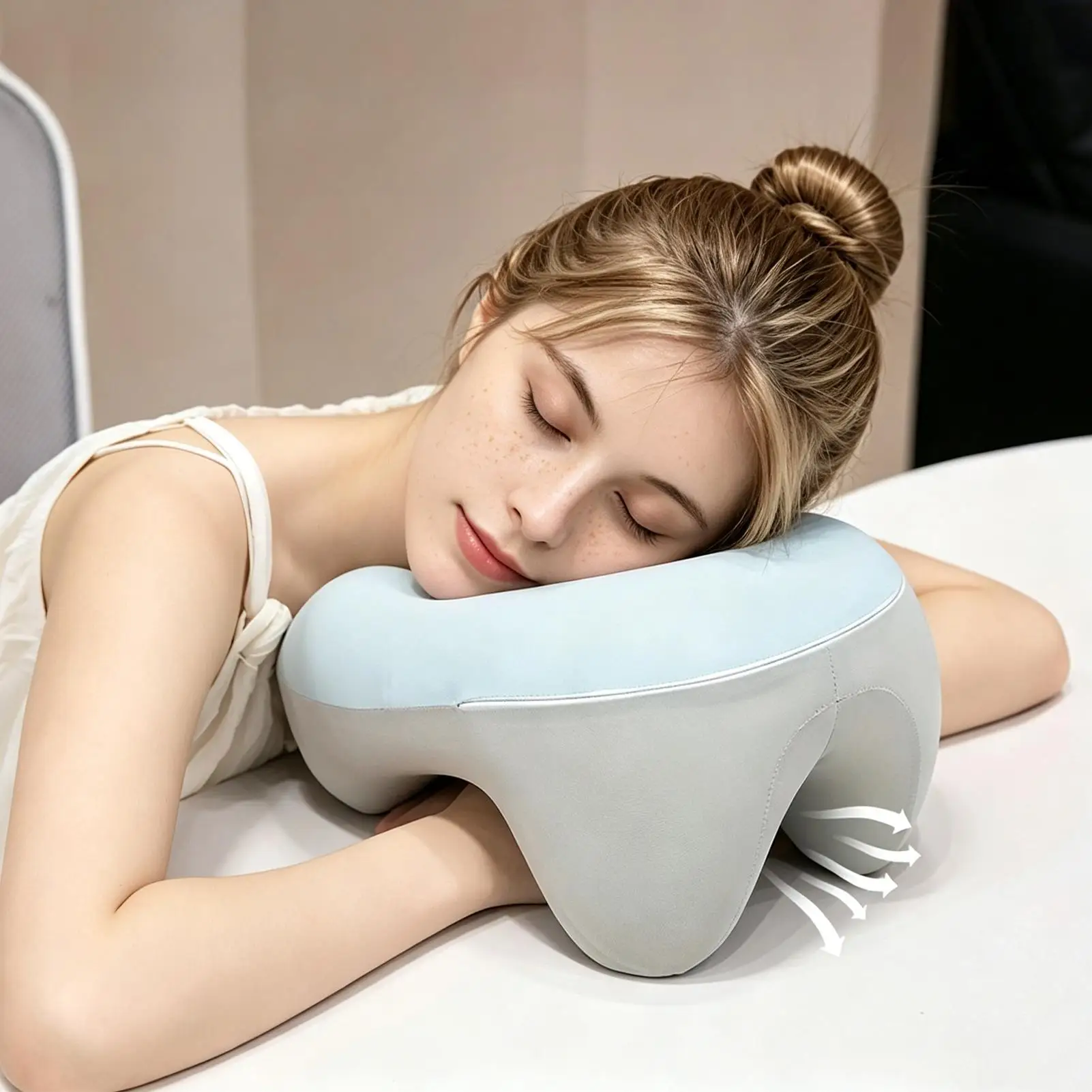 여행용 목베개 메모리폼 분리형 U자형 세탁 가능 휴대용 목 지지 베개 여행 비행기 기차 통근용