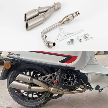 Motorcycle Motocross Exhaust full system Escape for Piaggio vespa Sprint 125 sprint 150 primavera 125 primavera 1502017-2022