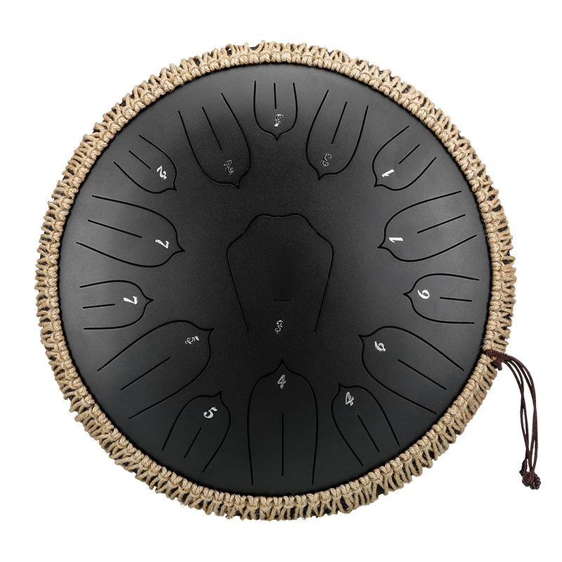 12 Inch 11/13 Notes Glucophone Steel Tongue Drum 13 Inch 15 Notes C/D Tone Music Drum Ethereal Percussion Instrument musical percussion instruments tongue drum