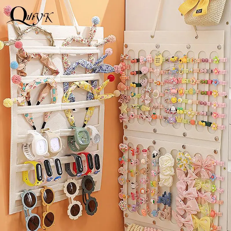 Vimiv Hair Bows Holder & Organizer — Extra Large Capacity With 27 Ribbons For Baby & Girl Hair Accessories
