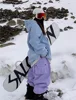 New Women Outdoor Windproof Waterproof Warm Violet Color Snow Trousers Oversize Ski Pants Winter Ski Snowboard Pants Cargo Pants 4