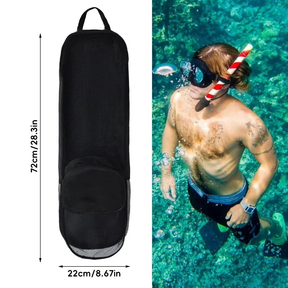 Portable Diving Bag With Pocket Adjustable Waterproof Two-way Zipper Storage Bag Backpack