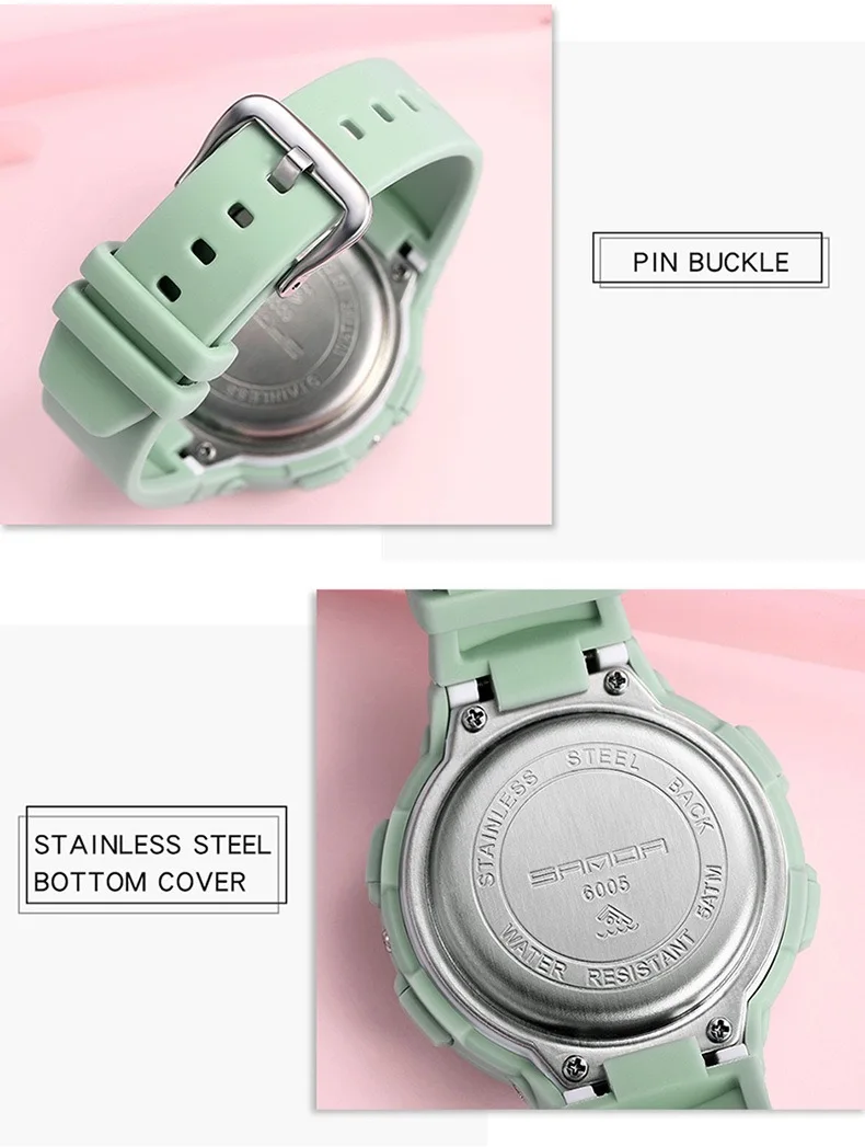 Gift box Sanda selling styles various colors fashion trends outdoor leisure watches wholesale for Luminous kadın çanta