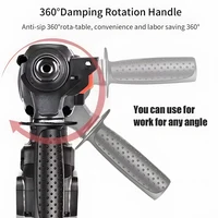 Podofo Perceuse à percussion rotative sans fil sans balais 26 mm 21 V Perceuse à percussion électrique 360 °   Outils électriques à rotation d'amortissement avec 2 batteries 3