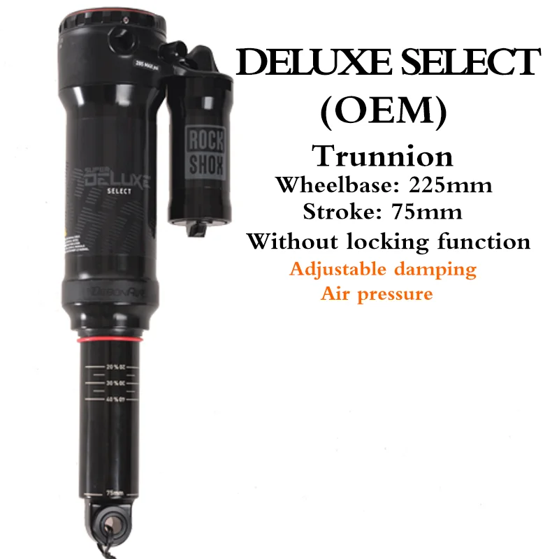 ROCKSHOX DELUXE SELECT AIR SPRUNG SHOCK MTB BIKE REAR SHOCK
