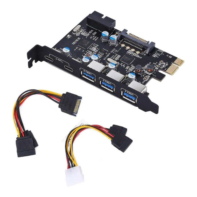 

Карта расширения Usb3.0 PCIE, 5-портовая плата адаптера PCI-E к USB3.0 Type-C FL1100