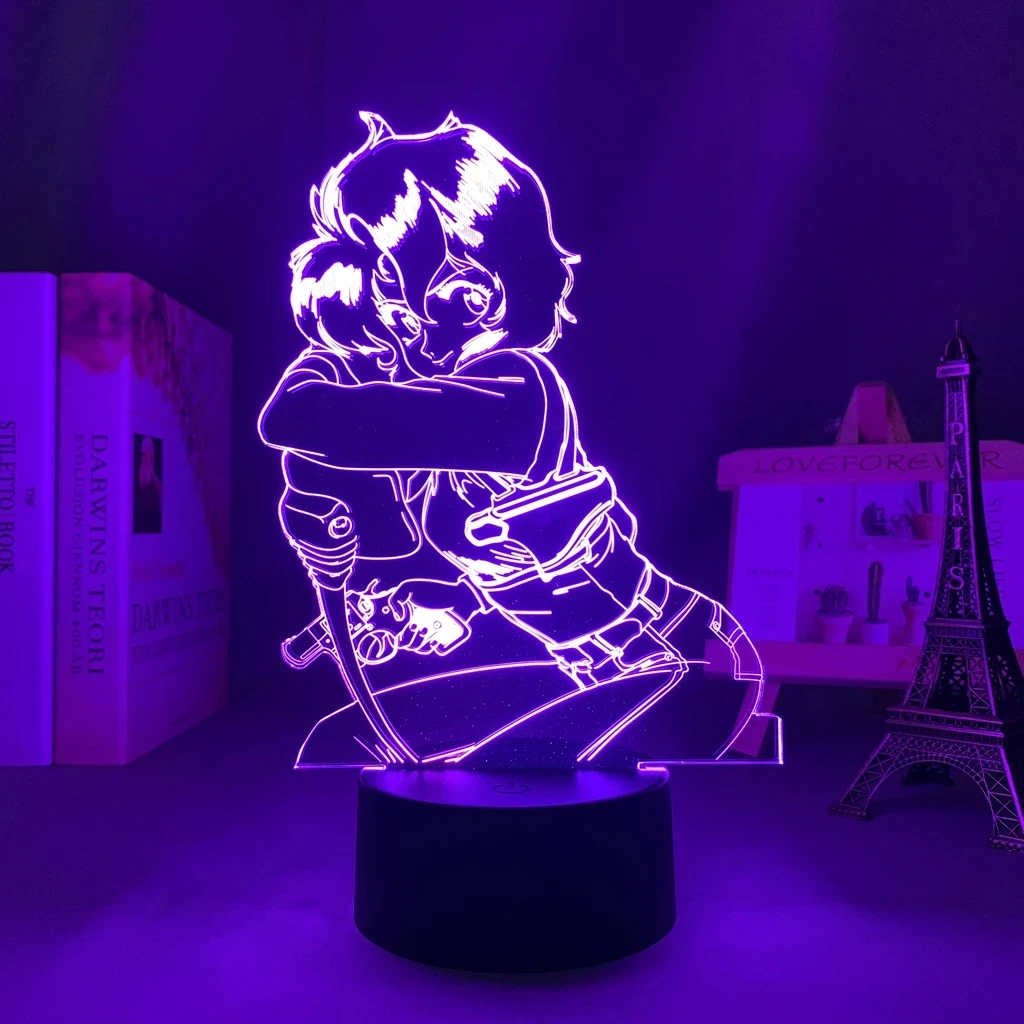 

Anime 3d Lamp Gunsmith Cats Rally Vincen for Bedroom Decor Kids Brithday Gift Manga Room Desk Led Light Gunsmith Cats