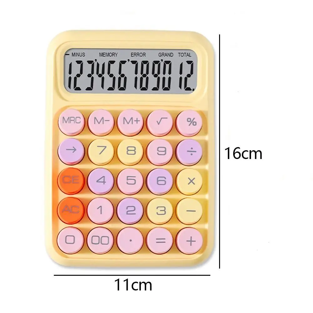 ABS 기계식 키보드 계산기, 학습 용품, 문구 전자 계산기, 다기능 12 자리 계산기