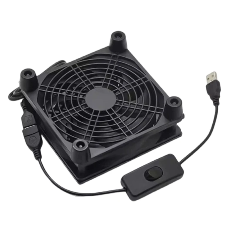 Cooling Fan 120mm USB with Stand for Routers Networks Servers Projects and Laptop Cooling