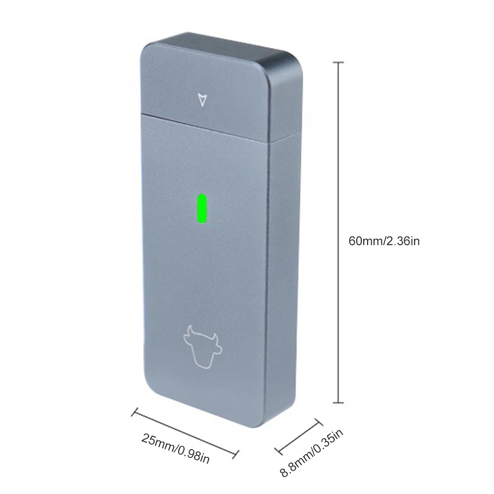 M.2 NVMe 2230 Portable SSD Box JMS583 Solid State Drive Case M.2 M Key External Hard Disk Box USB Type-C M&B Key for M2 2230 SSD