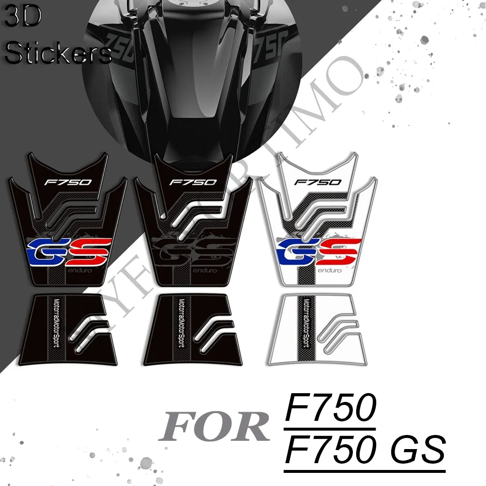 

F750 GS Stickers Decals Protection Tank Pad Grips Gas Fuel Oil Kit Knee Adventure 2019 2020 2021 2022 2023 For BMW F750GS F750