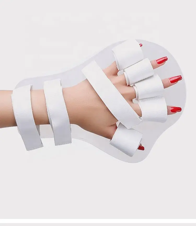 Medical Physiotherapy Aluminium Hand Wrist Protector Separate Finger Fracture Splint For Stroke Rehabilitation