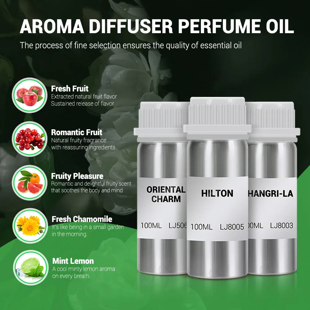 Home Fragrance Products 100ml Essential Oils Hotel Perfume Oil Air Freshener Scent Home Diffuser Room Fragrance Essential Oil Refills